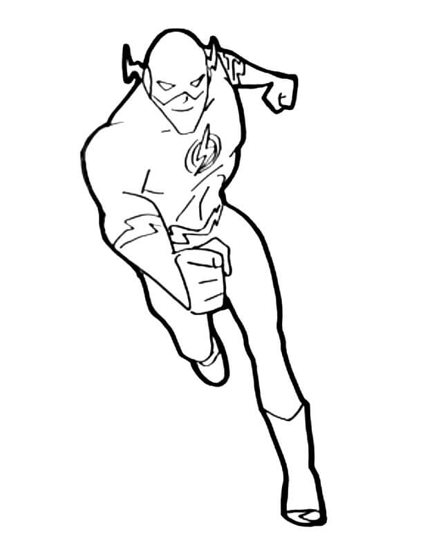 Desenhos de Flash da DC Liga da Justiça para colorir