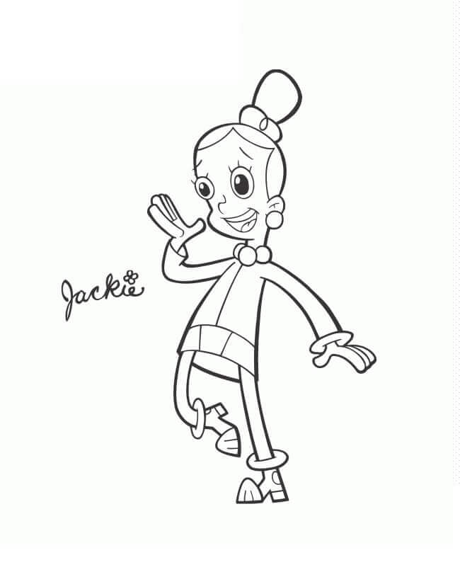 Desenhos de Jackie Cyberchase 2 para colorir