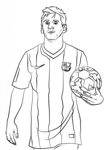 Desenhos de Lionel Messi para colorir