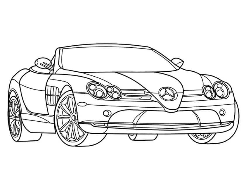 Desenhos de Mercedes Benz SLR McLaren para colorir