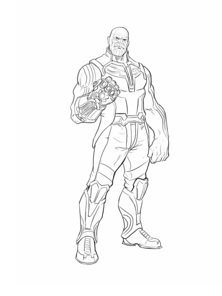 Desenhos de O vilão mais forte Thanos para colorir