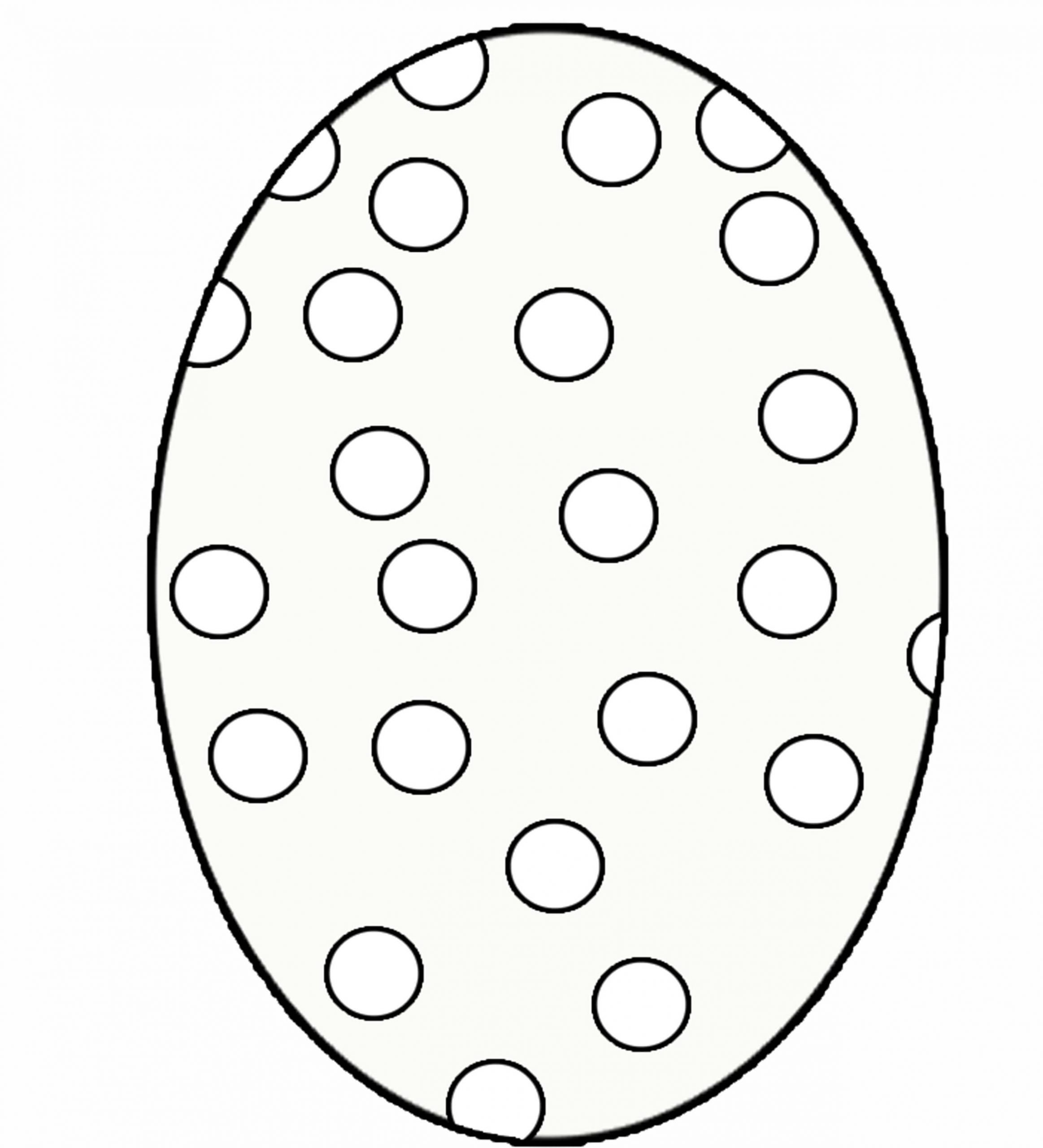 Desenhos de Ovos de Bolinhas para colorir