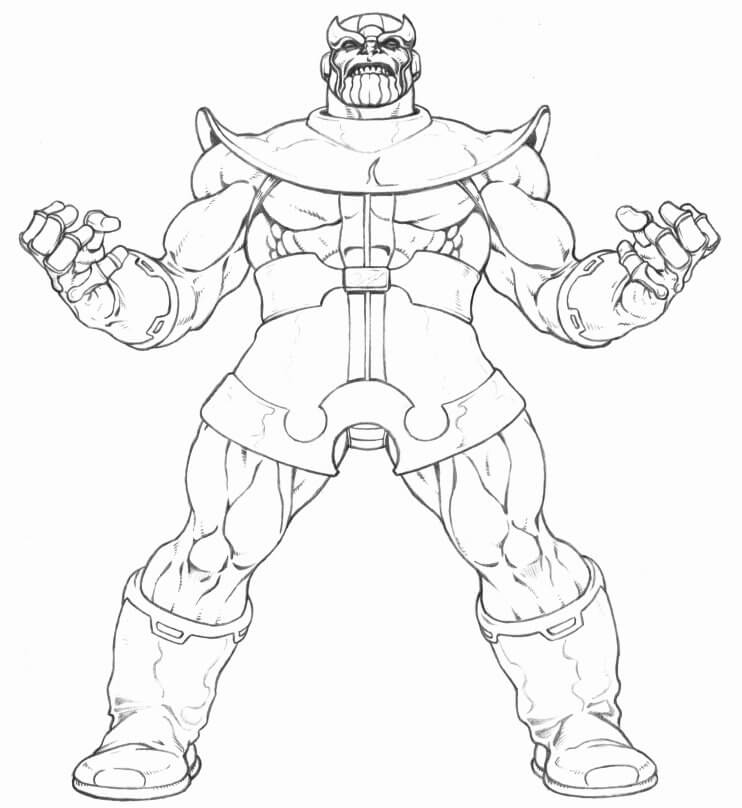 Desenhos de Poder de Thanos para colorir