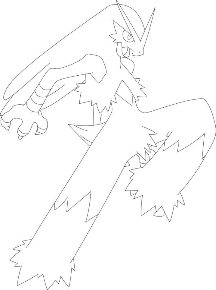 Desenhos de Pokemon Blaziken para colorir