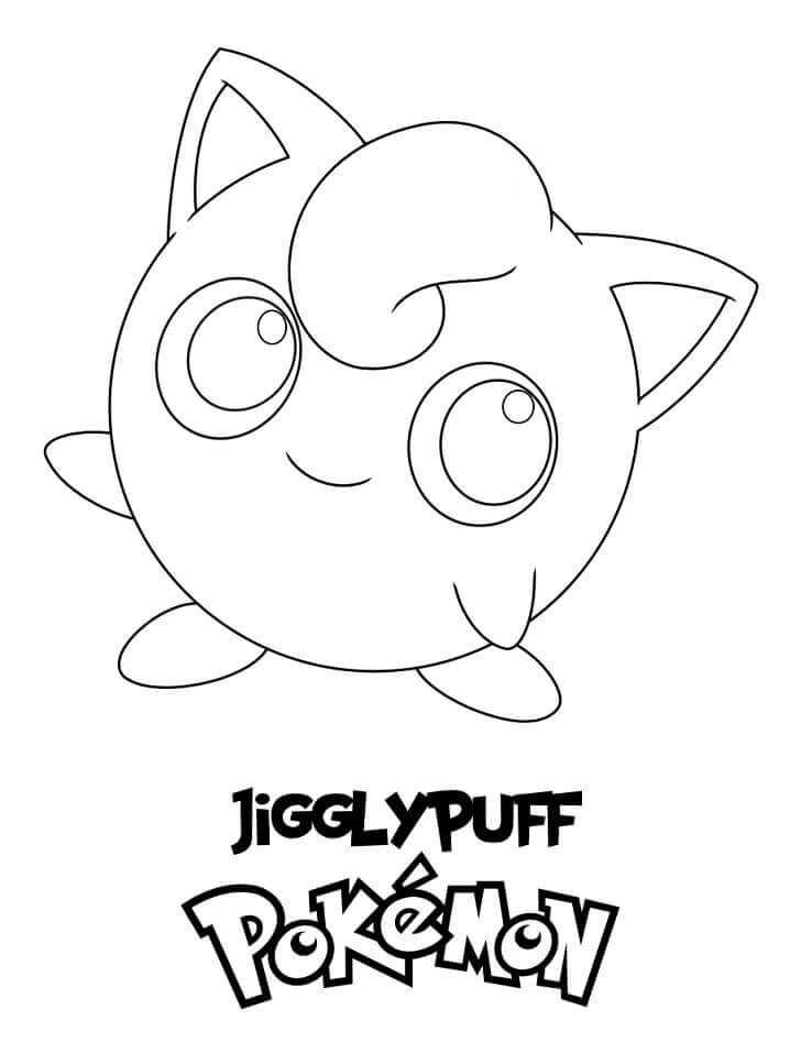 Pokemon Jigglypuff para colorir