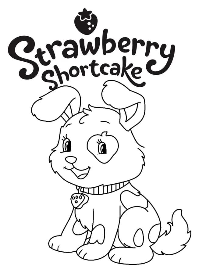 Desenhos de Pupcake de Morango Shortcake para colorir