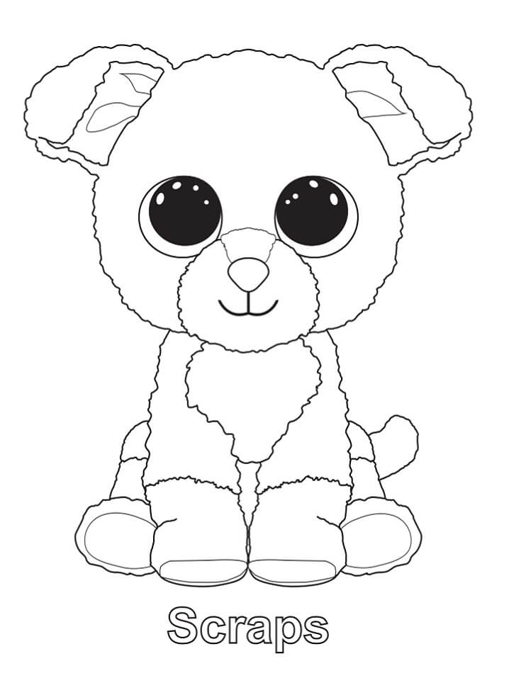 Desenhos de Scraps Beanie Boo para colorir