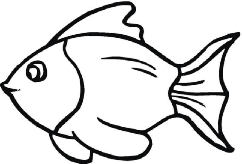 Desenhos de Sorriso Peixe Dourado para colorir
