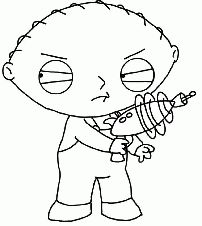 Desenhos de Stewie Griffin em Uma Família da Pesada para colorir