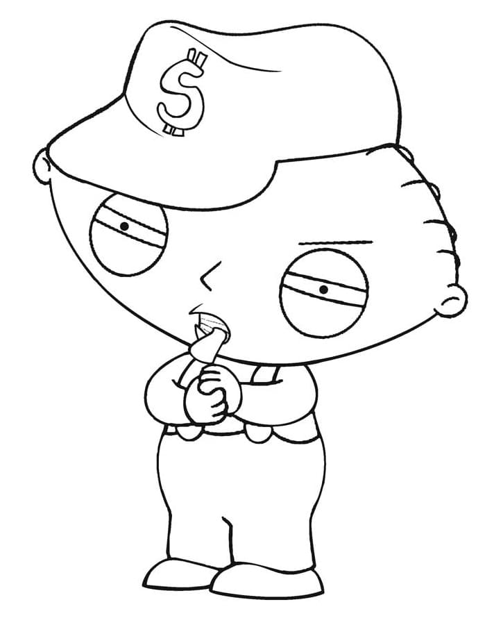 Desenhos de Stewie de Uma Família da Pesada para colorir