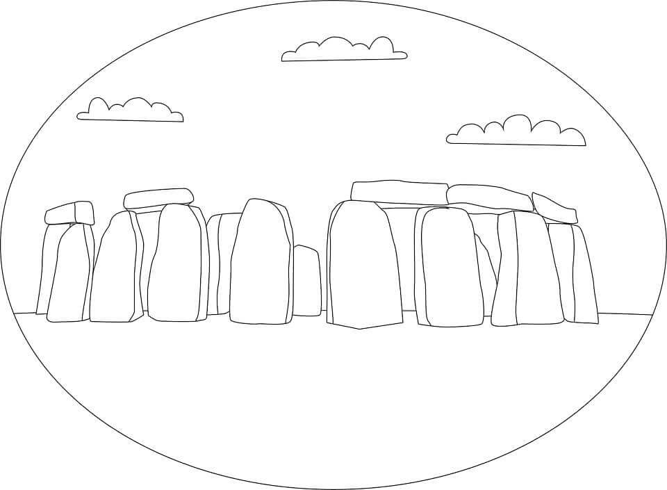 Desenhos de Stonehenge para colorir