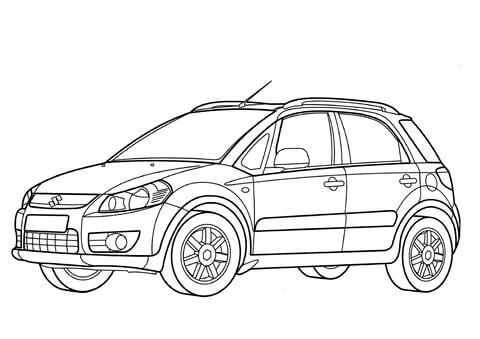 Desenhos de Suzuki SX4 para colorir