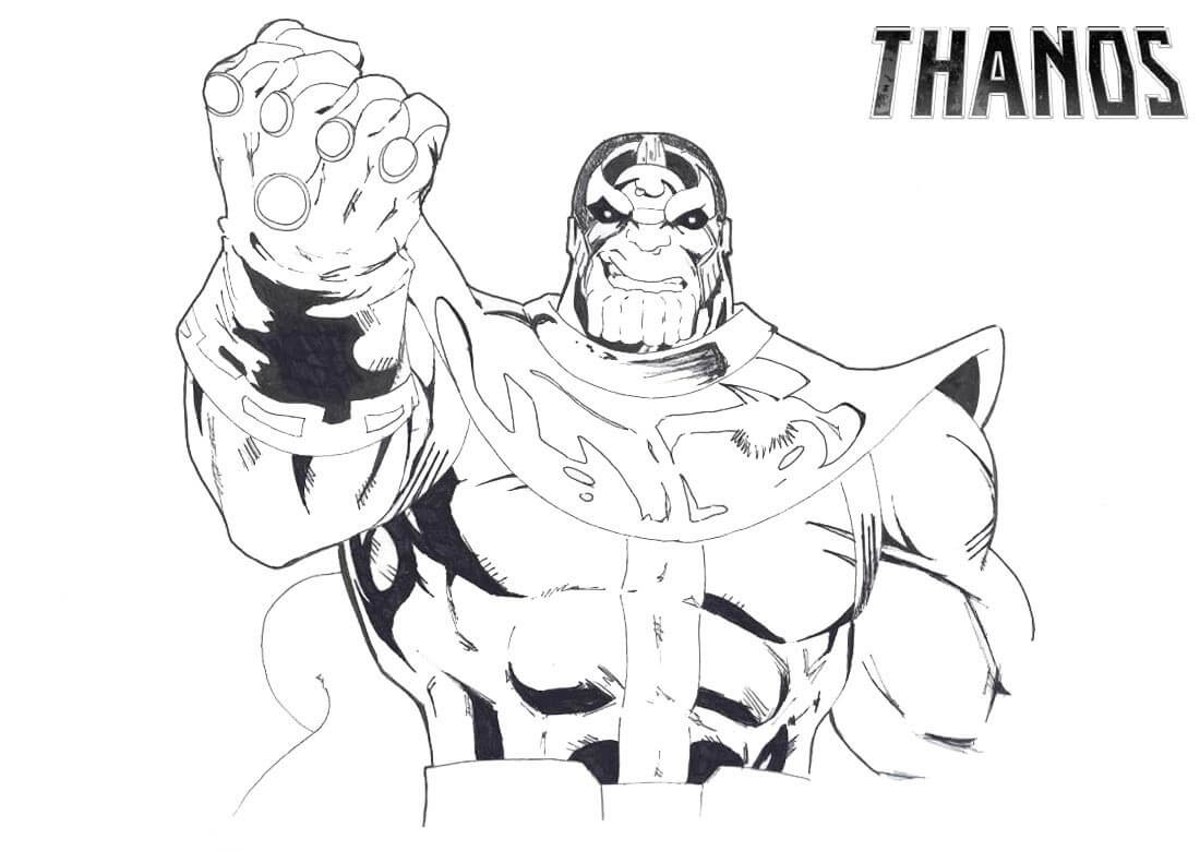 Desenhos de Thanos Arrogante para colorir