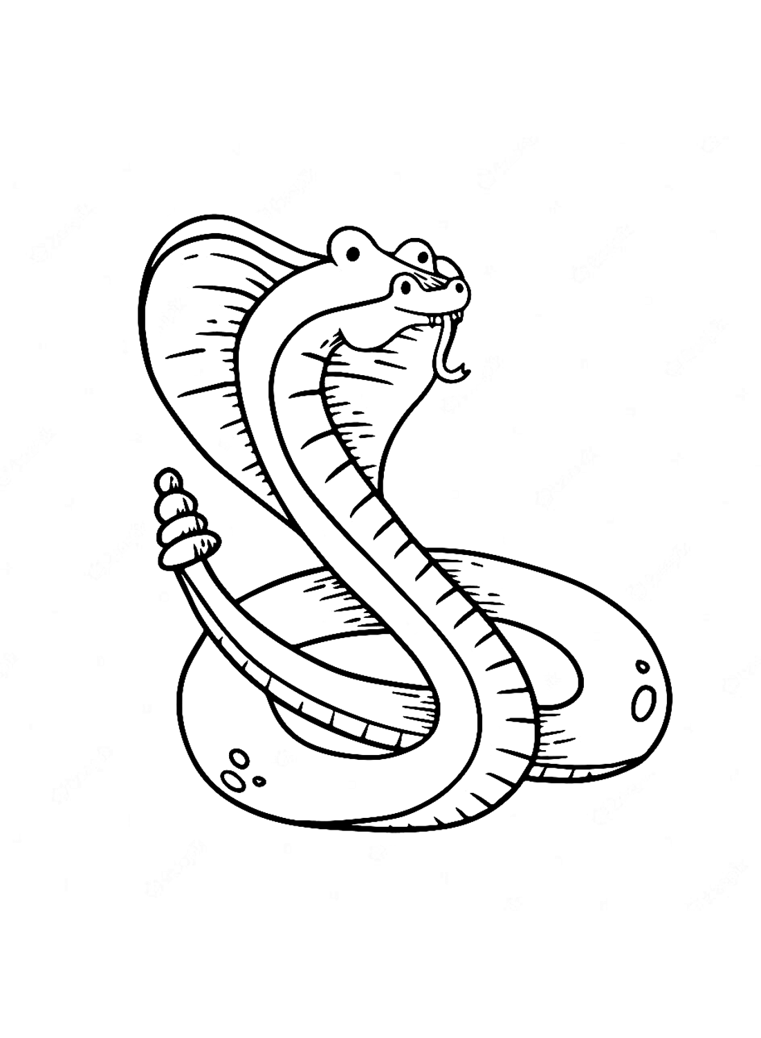 Desenhos de Uma Cobra Especial da Cobra para colorir