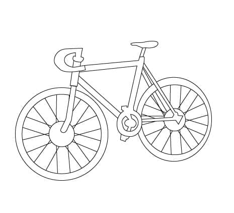 Uma bicicleta para colorir