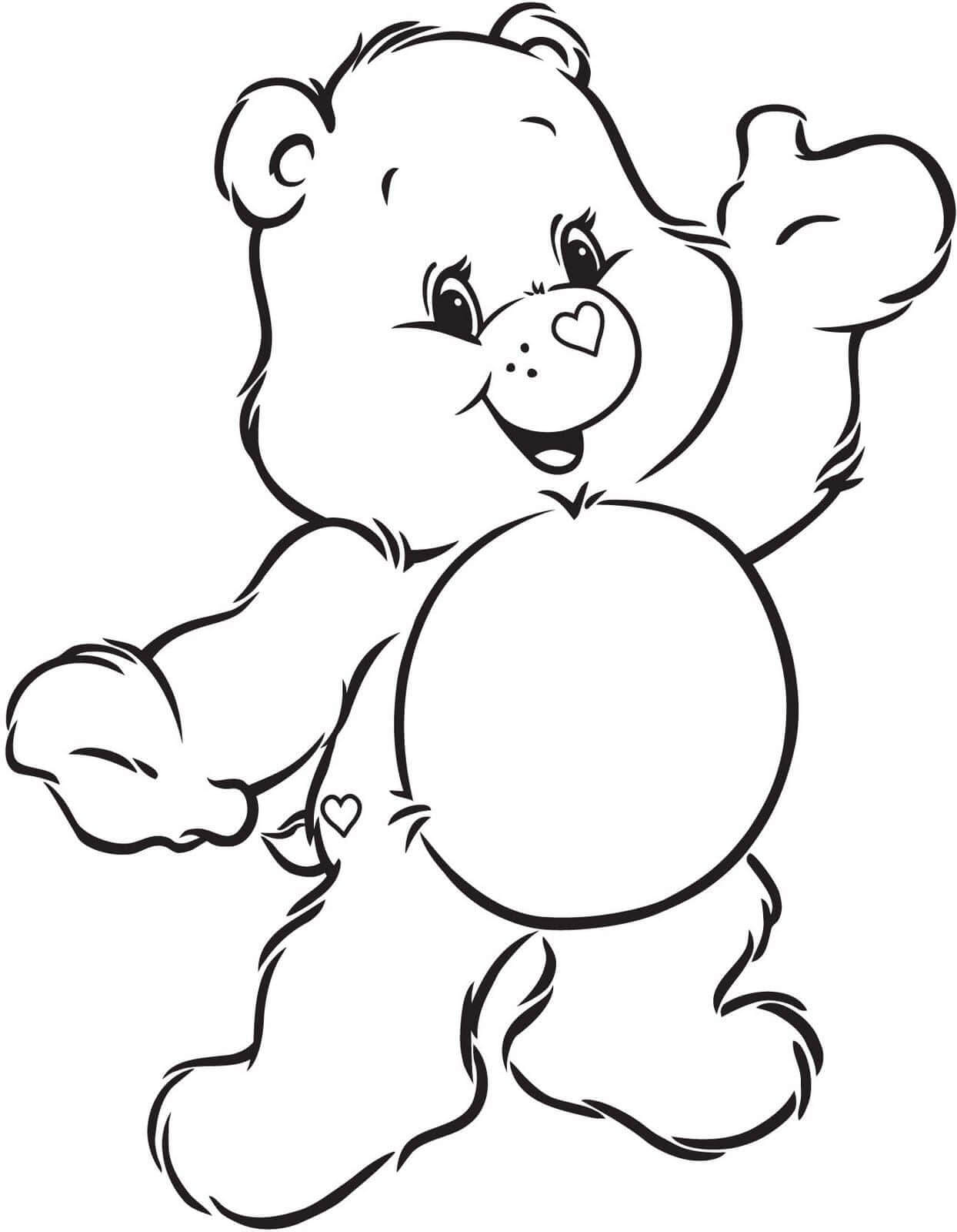 Desenhos de Urso Impressionante para colorir