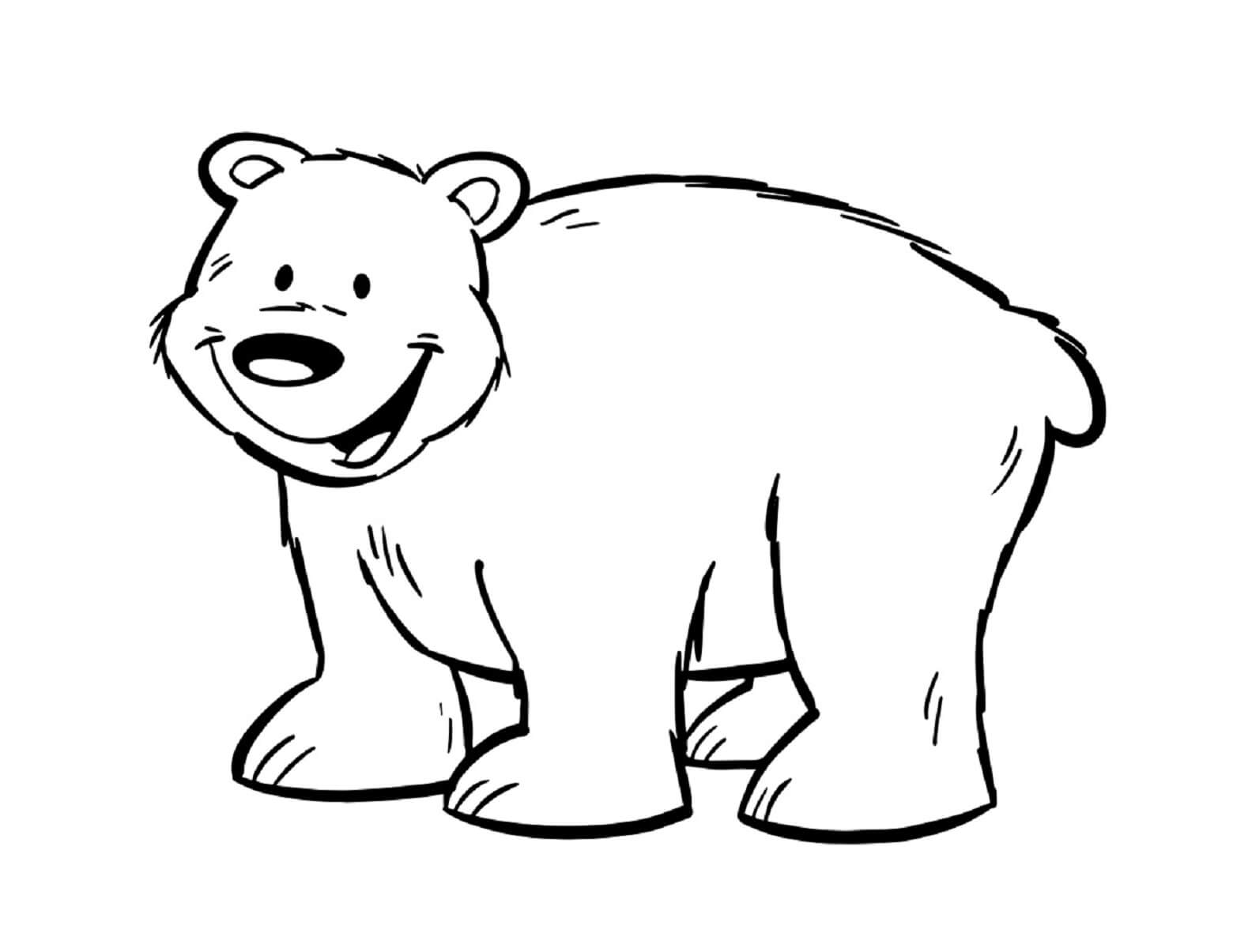 Desenhos de Urso Polar de Riso para colorir