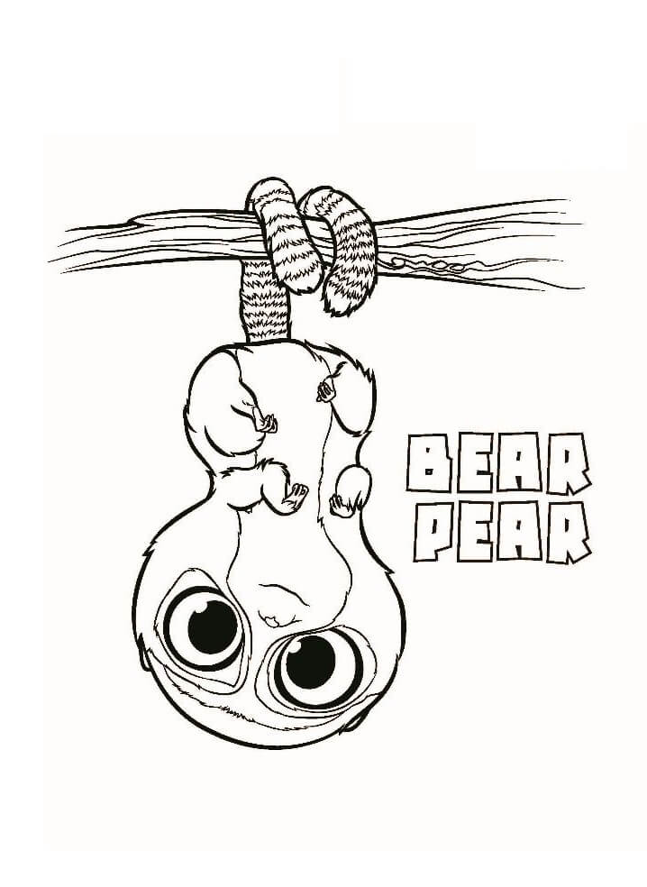 Desenhos de Urso pêra para colorir