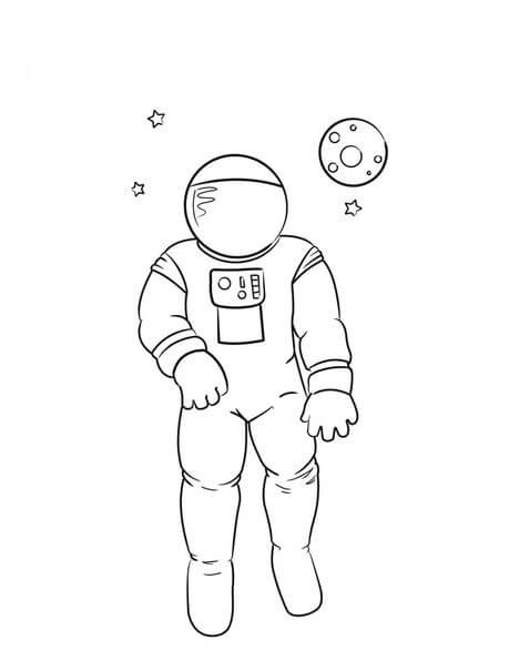 Desenhos de A é para Astronautas para colorir