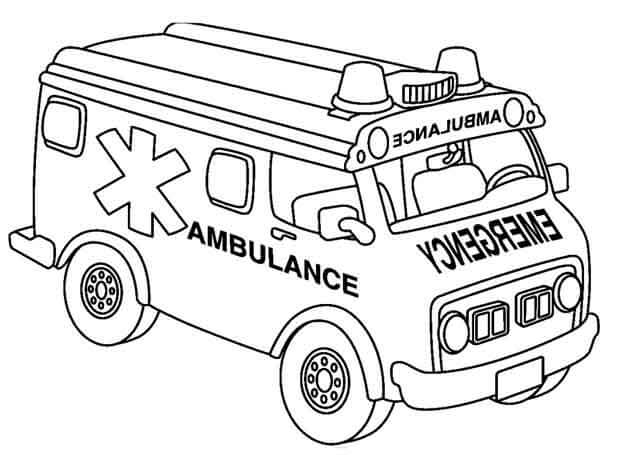 Desenhos de Ambulância Legal para colorir