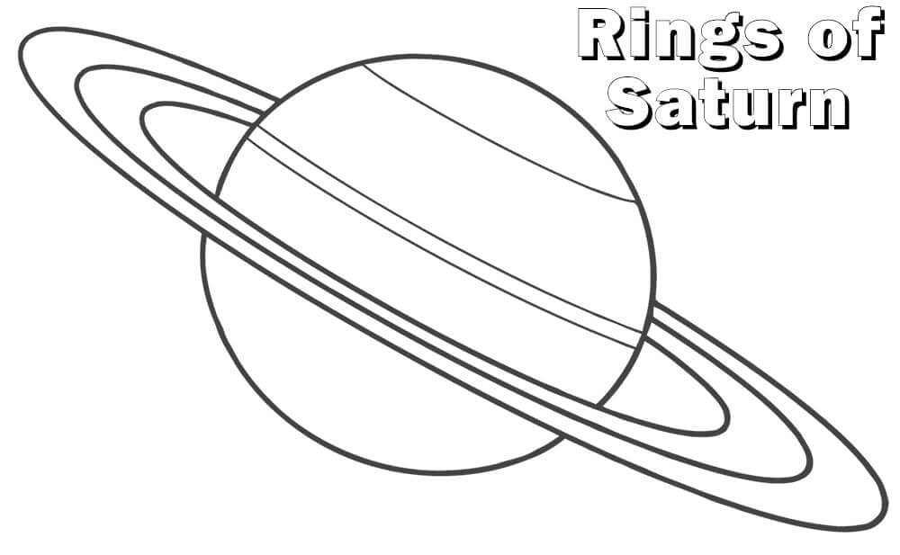 Anéis de Saturno para colorir