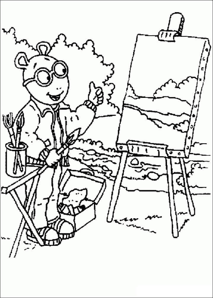 Desenhos de Arthur Read Desenho para colorir