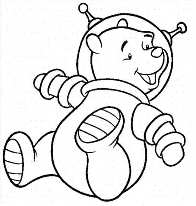 Bear Astronauts para colorir