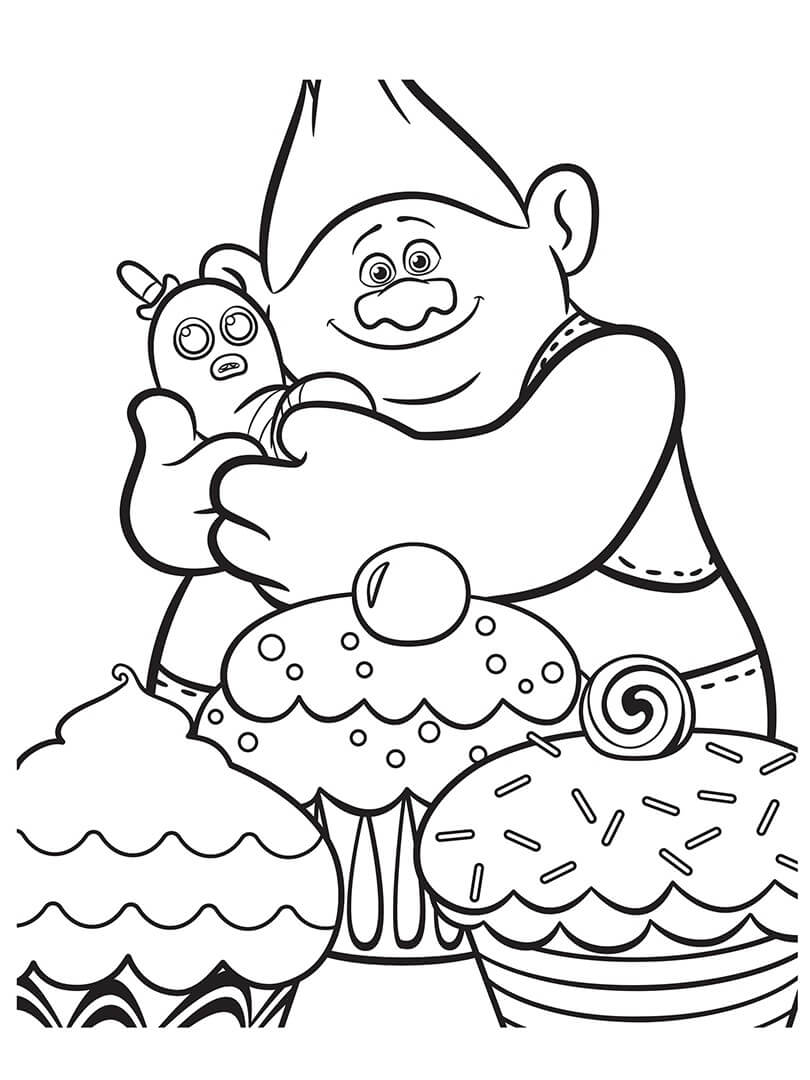 Desenhos de Biggie e Mr. Dinkles para colorir
