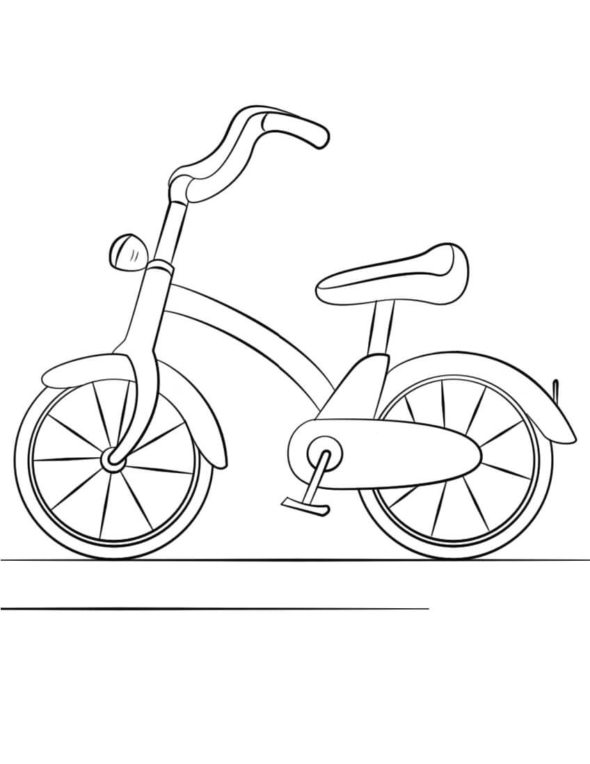 Desenhos de Boa Bicicleta para colorir