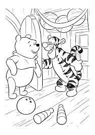 Boliche Tigger e Pooh para colorir