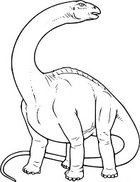 Desenhos de Brontossauro Simples para colorir