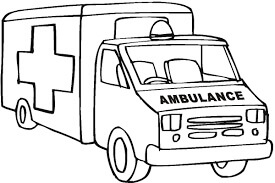 Desenhos de Cabeça de Ambulância para colorir