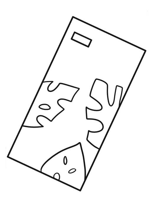 Capa de Telefone Básica para colorir