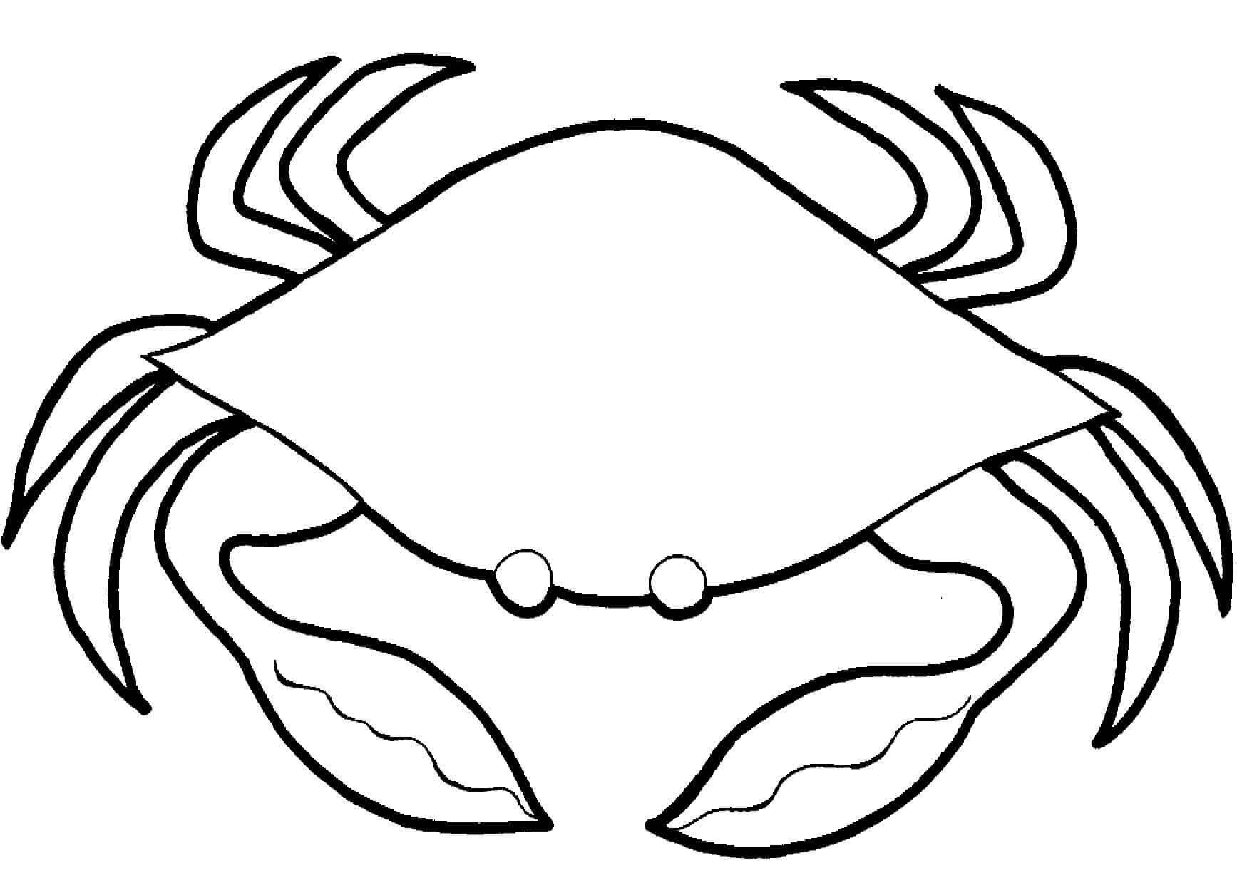 Desenhos de Caranguejo 1 para colorir