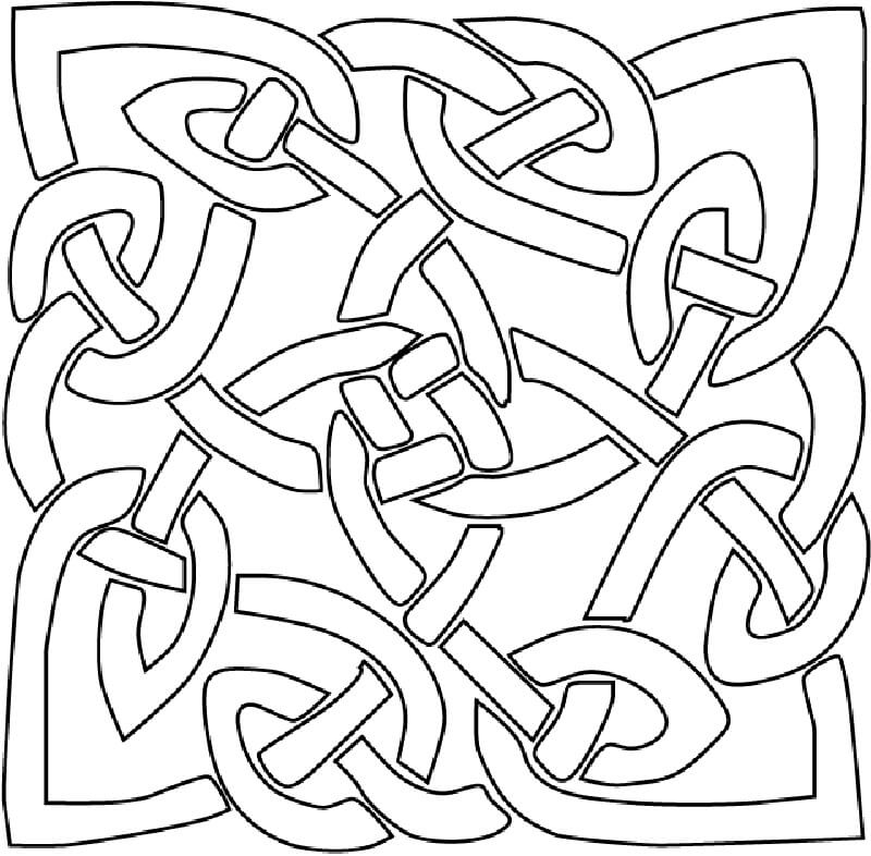 Desenhos de Celtic Abstract para colorir