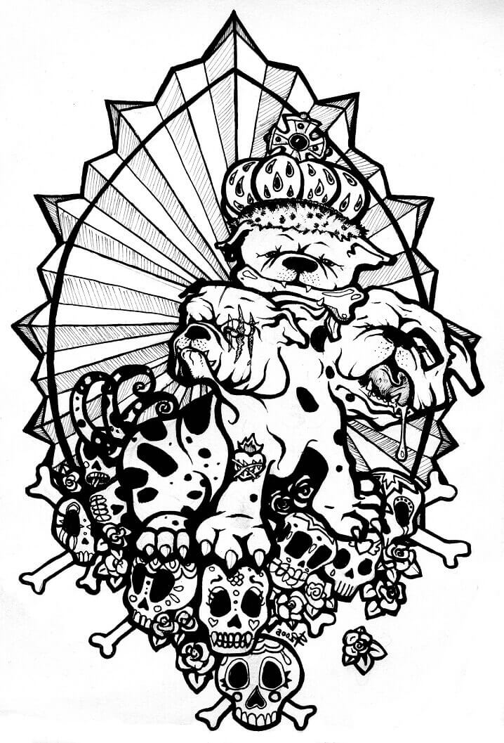 Desenhos de Cerberus 3 para colorir