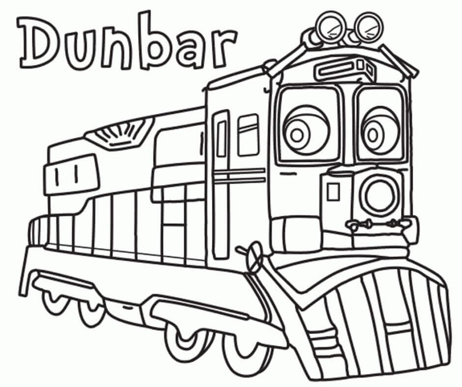 Chuggington Dunbar para colorir