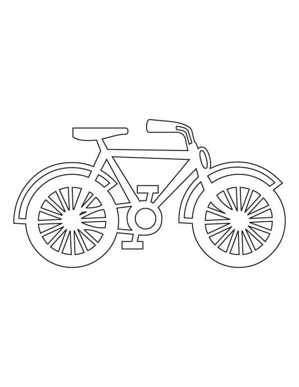 Desenhos de Contorno de Bicicleta para colorir