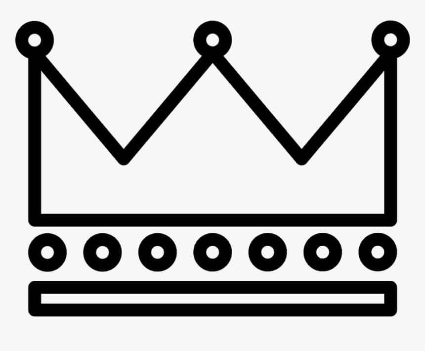 Coroa de Rei Simples para colorir