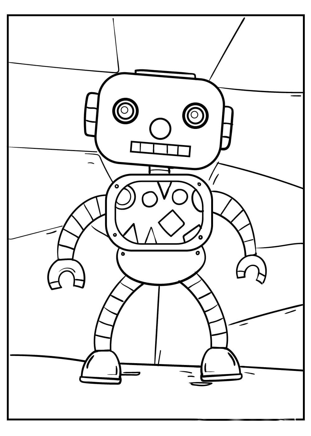 Criança Robô para colorir