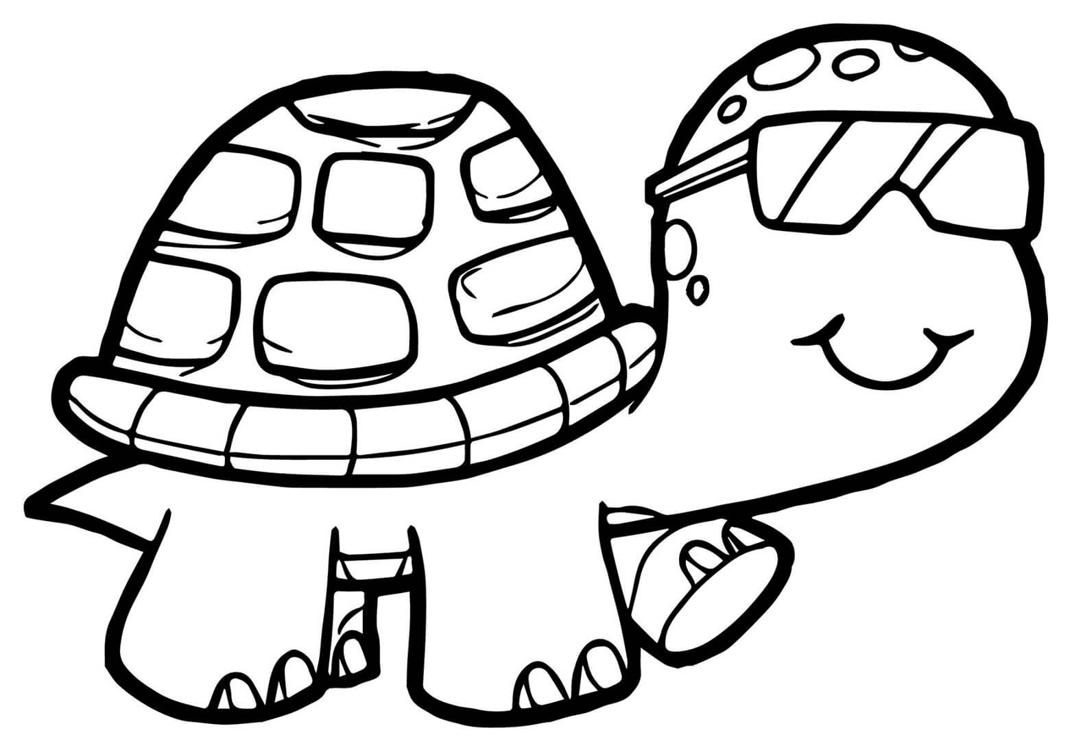 Criança Tartaruga para colorir