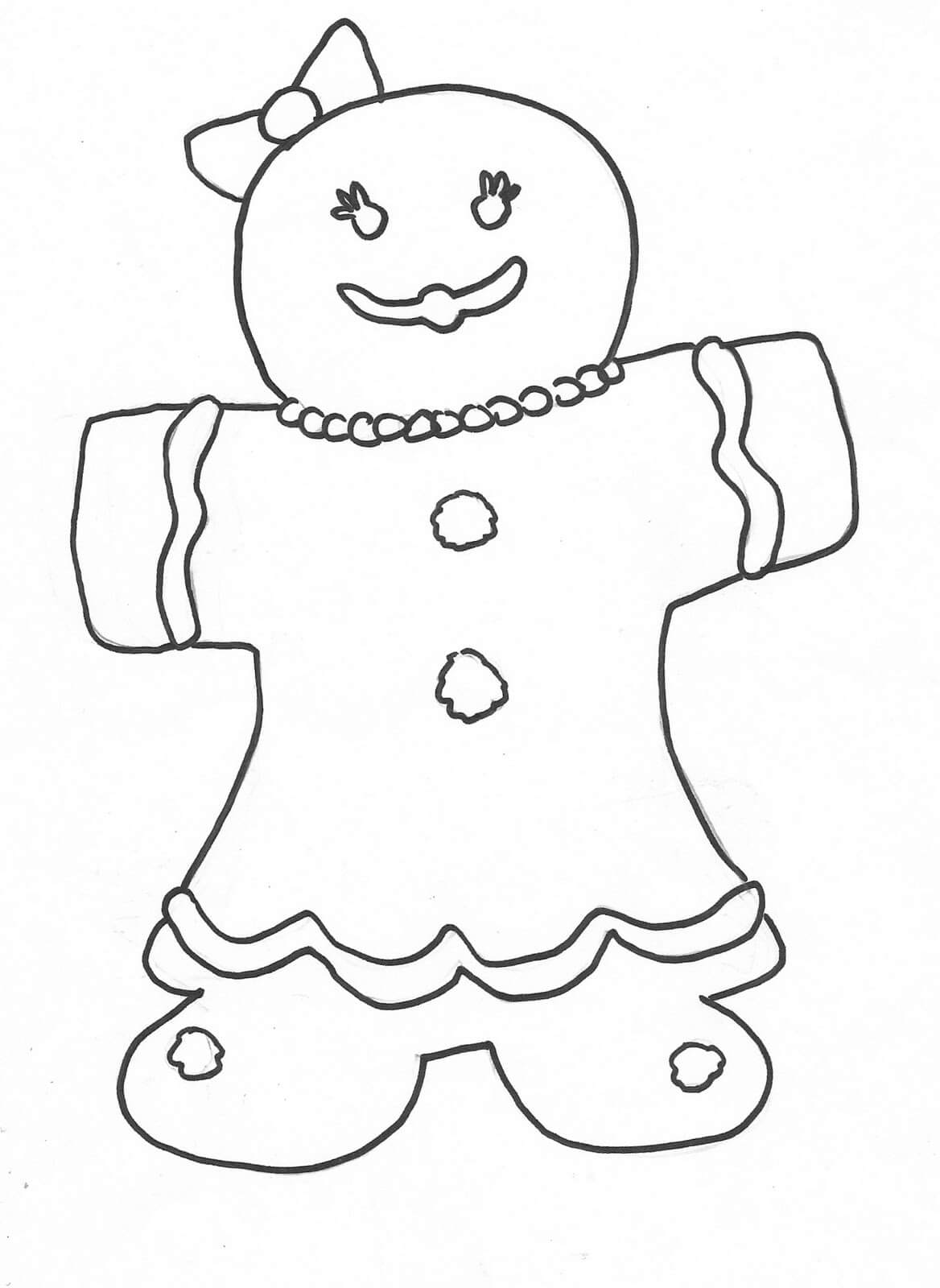 Desenhos de Desenho de Menina de Gengibre para colorir