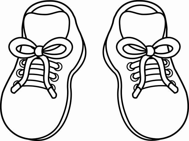 Desenhos de Dois Sapatos Básicos para colorir
