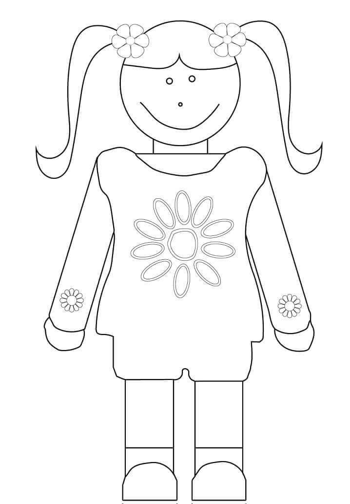 Desenhos de Escuteira Margarida para colorir