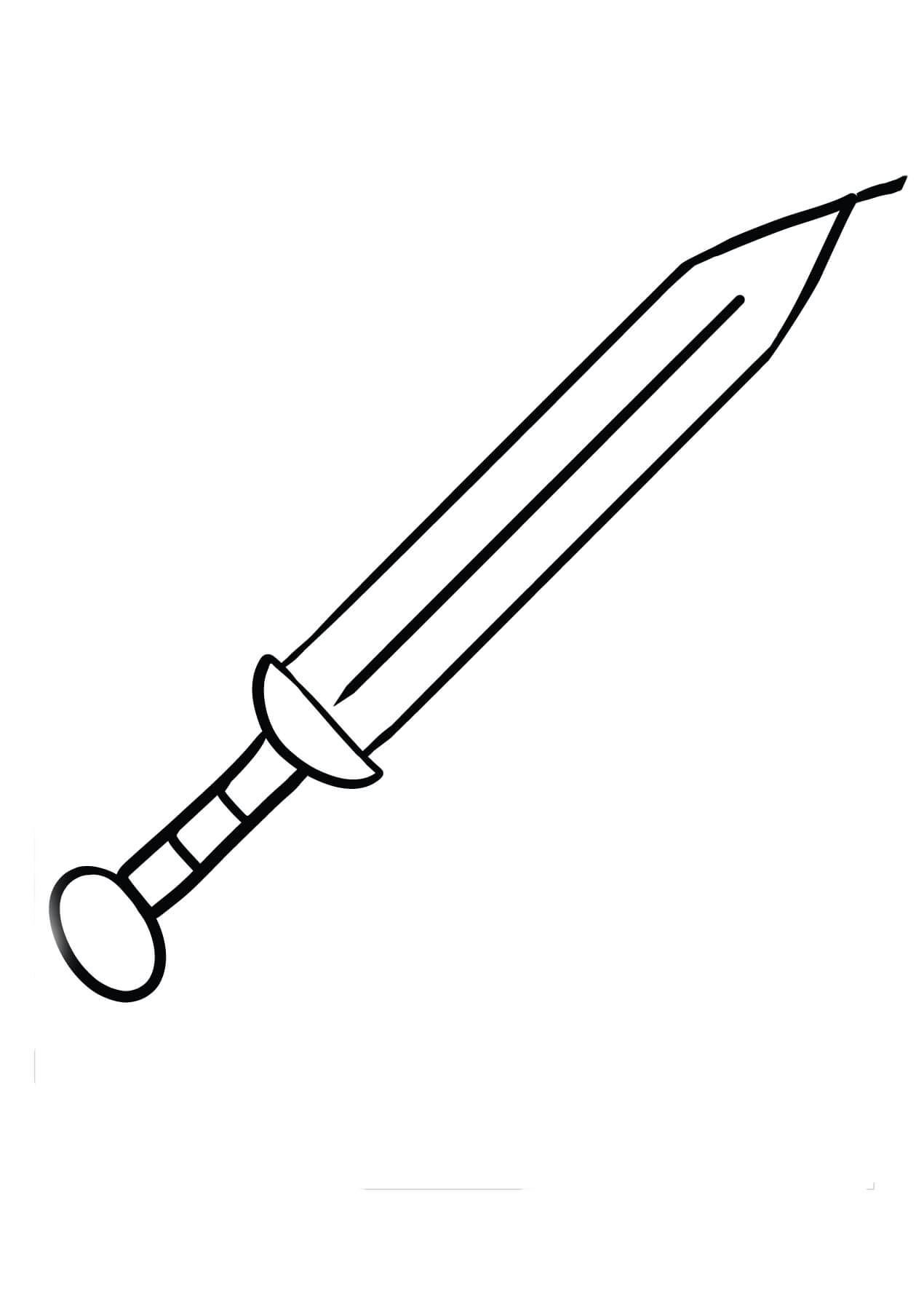Desenhos de Espada para colorir