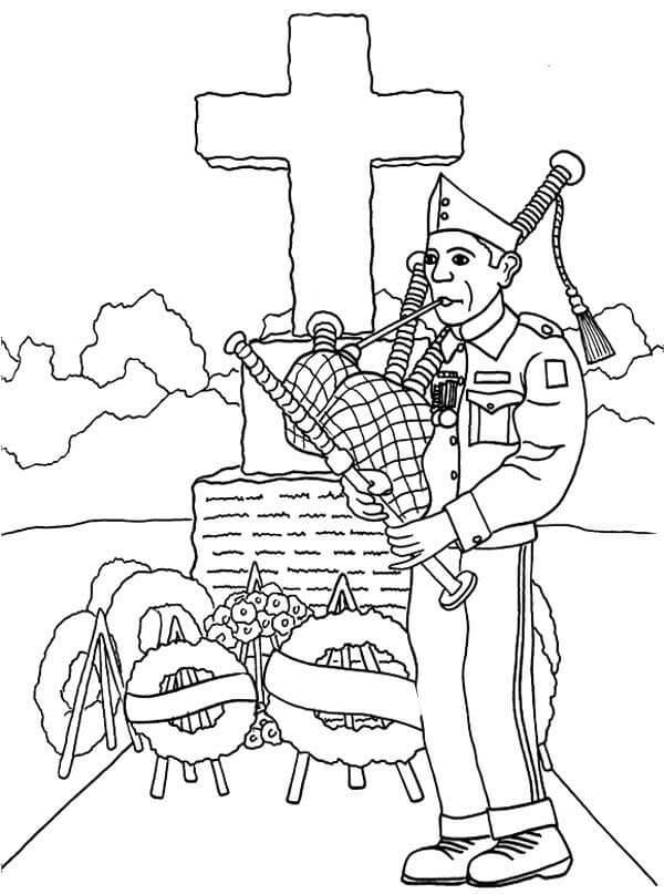 Desenhos de Feliz Dia dos Veteranos 1 para colorir