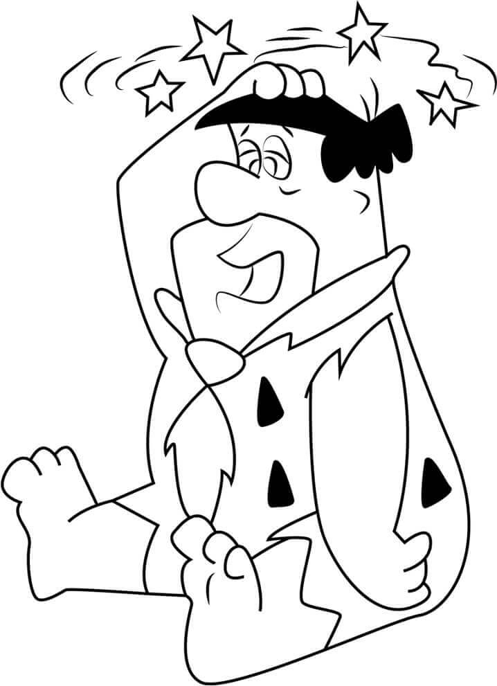 Desenhos de Flintstone Fred para colorir