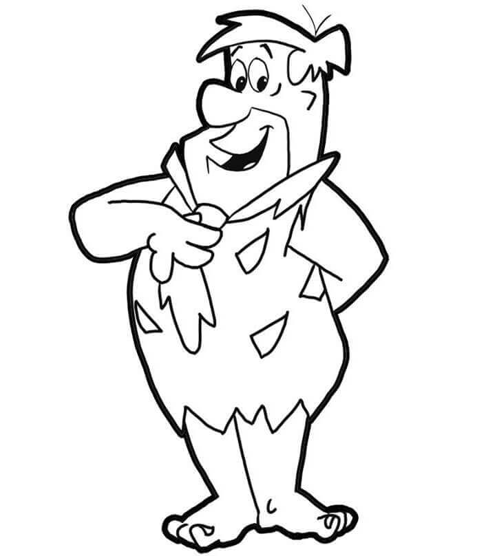Desenhos de Flintstones Fred para colorir