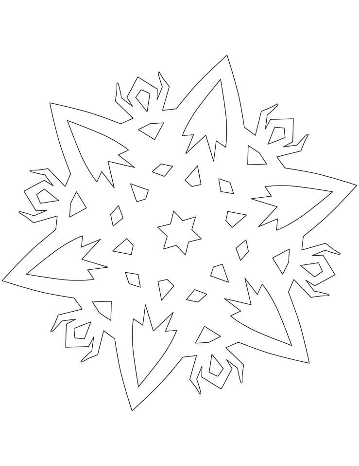 Desenhos de Floco De Neve para Colorir