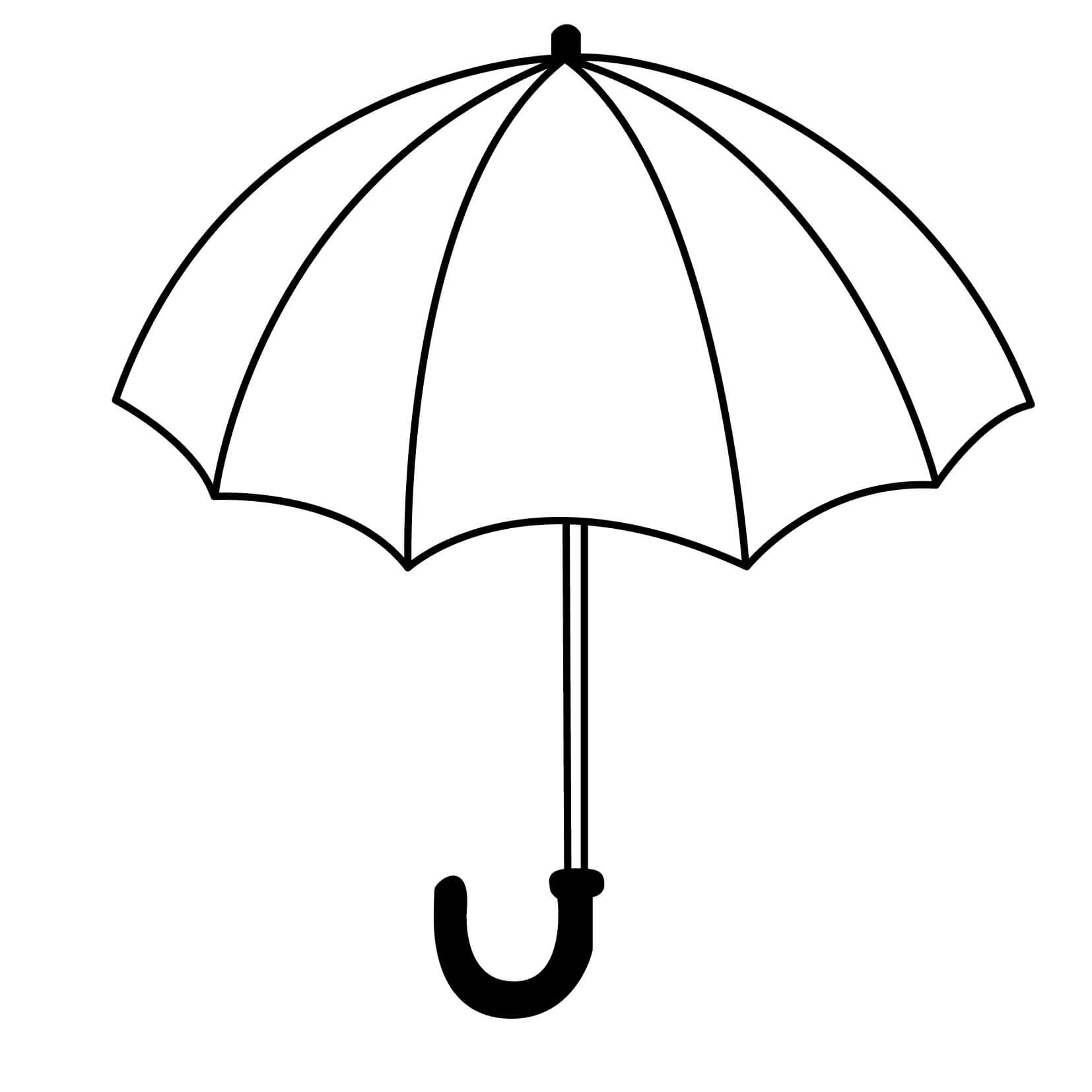 Grande Guarda-chuva para colorir